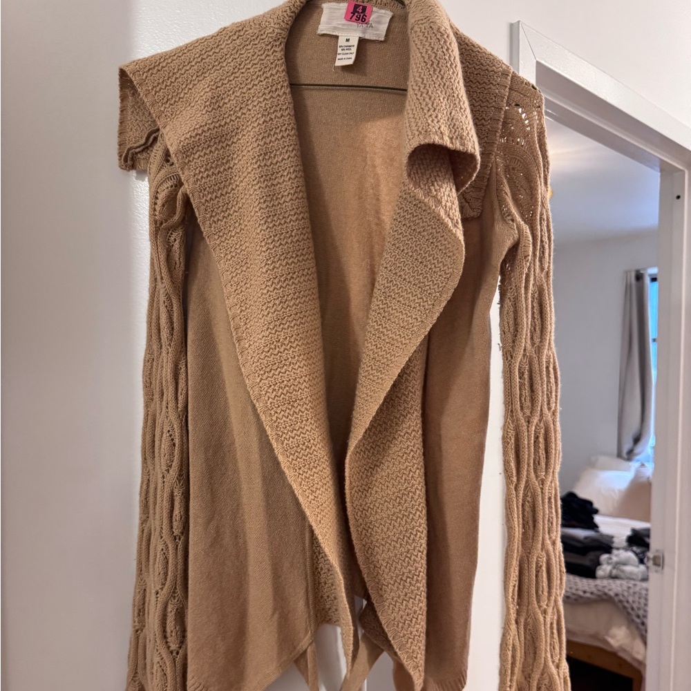 Women's Tan Knit Sweater